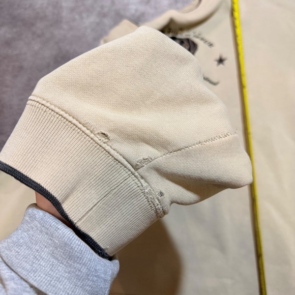 Sweatshirt Mens LT Tan Croft & Barrow Durable Field Issue Black Lab Embroidered - Picture 7 of 7